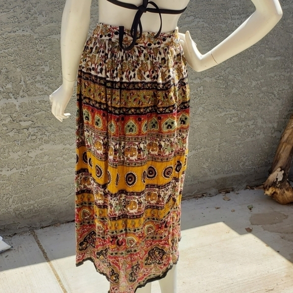 VINTAGE MAX MEHRA COLLECTION Boho‎ Skirt - Picture 4 of 8